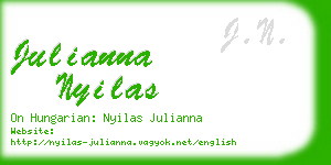 julianna nyilas business card